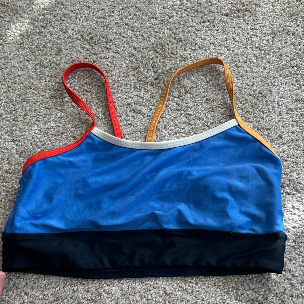 Vibrant Colorblock Bikini Top